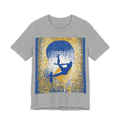 boostlete-field-day-icon-swimmer-halftone-paper-0246 — Unisex Jersey Short Sleeve (B+C 3001)