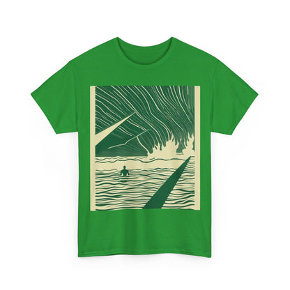 boostlete-mile-by-mile-icon-swimmer-motion-isometric-0078 — Unisex Heavy Cotton Tee (Gildan 5000)