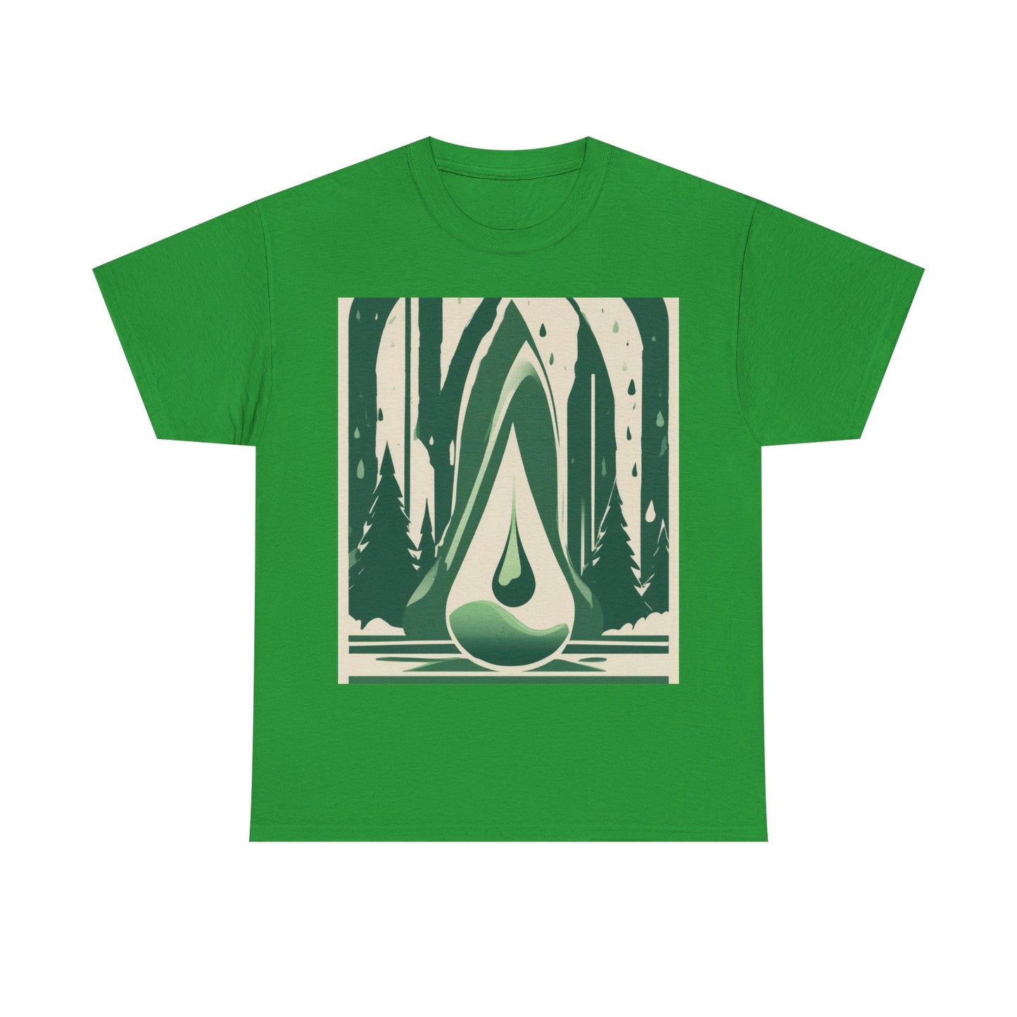 boostlete-quiet-power-icon-water-glitch-retro-0186 — Unisex Heavy Cotton Tee (Gildan 5000)