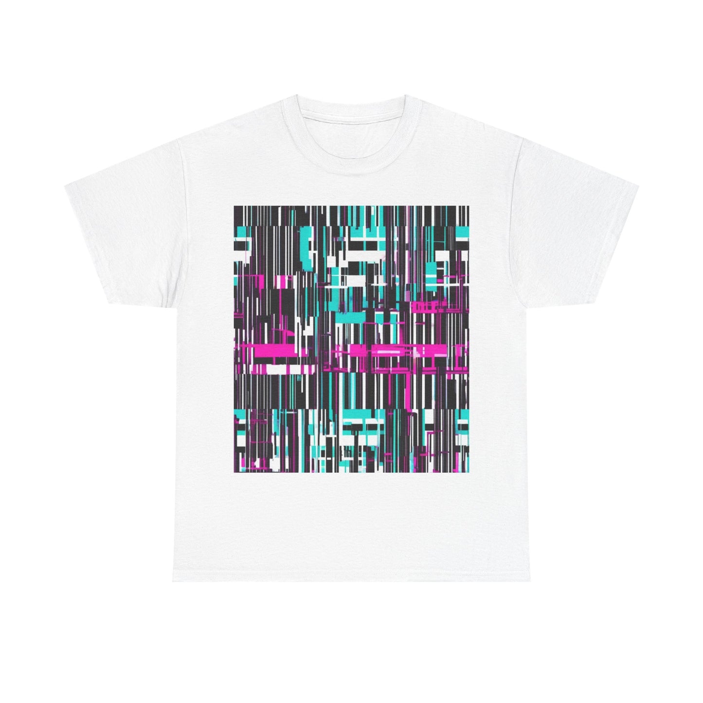 boostlete-am-crew-pattern-barcode-bold-0023 — Unisex Heavy Cotton Tee (Gildan 5000)