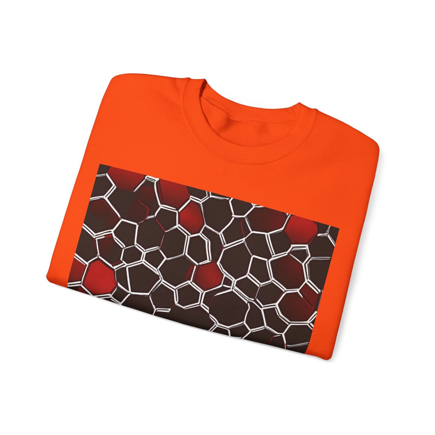 boostlete-quiet-power-pattern-hex-vector-0039 — Unisex Heavy Blend Crewneck (G18000)