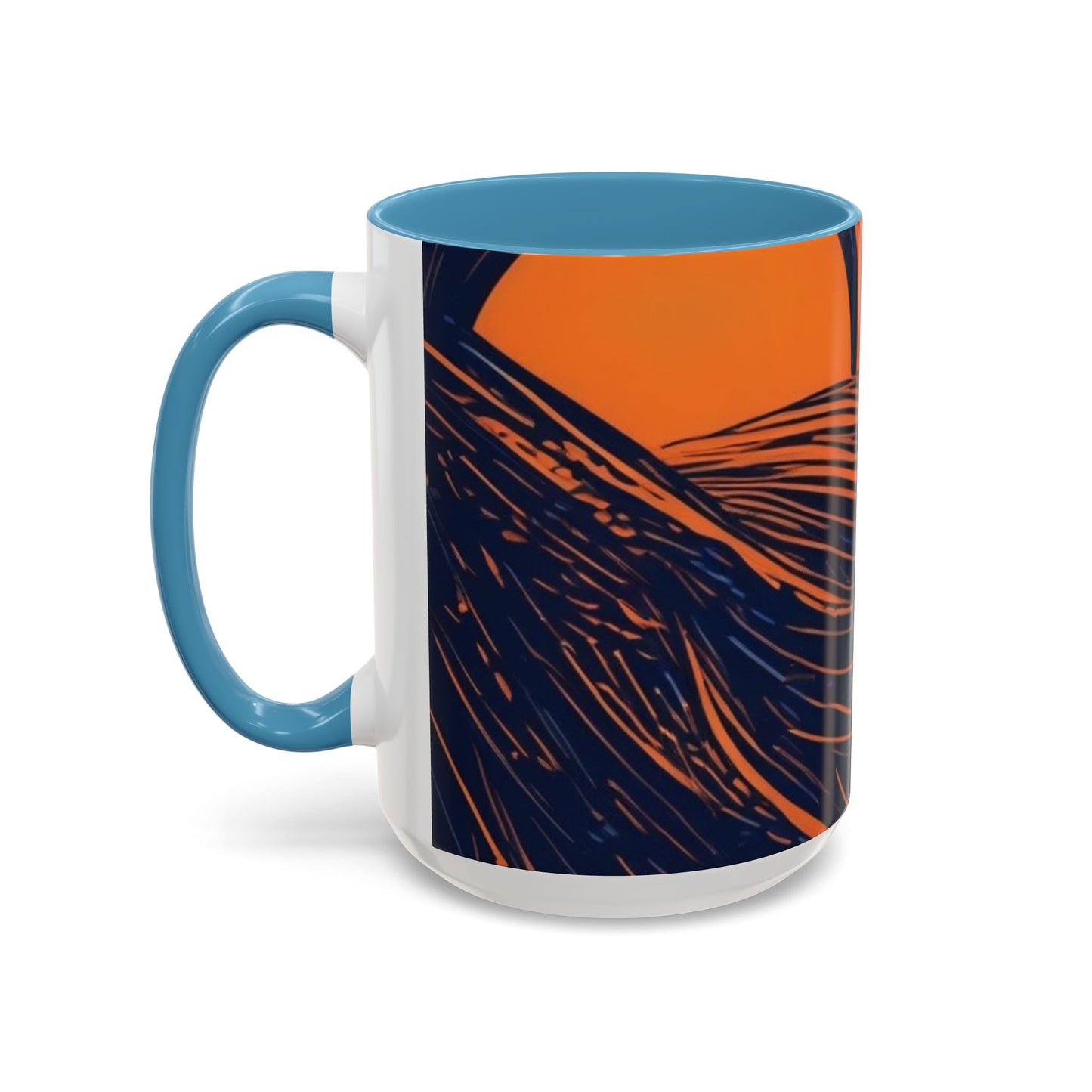 boostlete-rise-grind-icon-sunrise-speed-line-art-0202 — Accent Mug 11oz/15oz