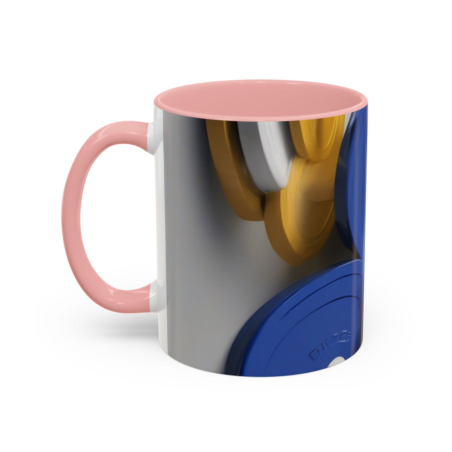 boostlete-field-day-icon-barbell-offset-geometric-0150 — Accent Mug 11oz/15oz