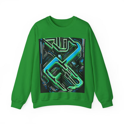 boostlete-boost-mode-type-constancia-gana-diagonal-badge-0185 — Unisex Heavy Blend Crewneck Sweatshirt (Gildan)