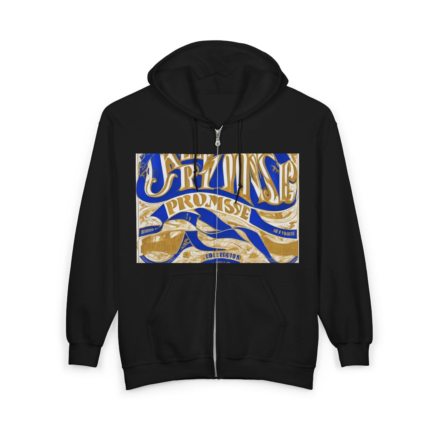 boostlete-am-crew-type-keep-the-promise-split-engraved-0101 — Unisex Heavy Blend Full-Zip Hooded Sweatshirt