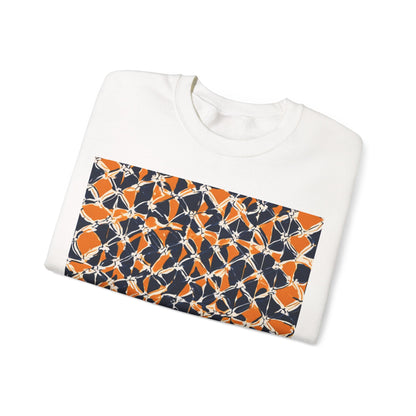 boostlete-headspace-pattern-plate-number-badge-0387 — Unisex Heavy Blend Crewneck (G18000)