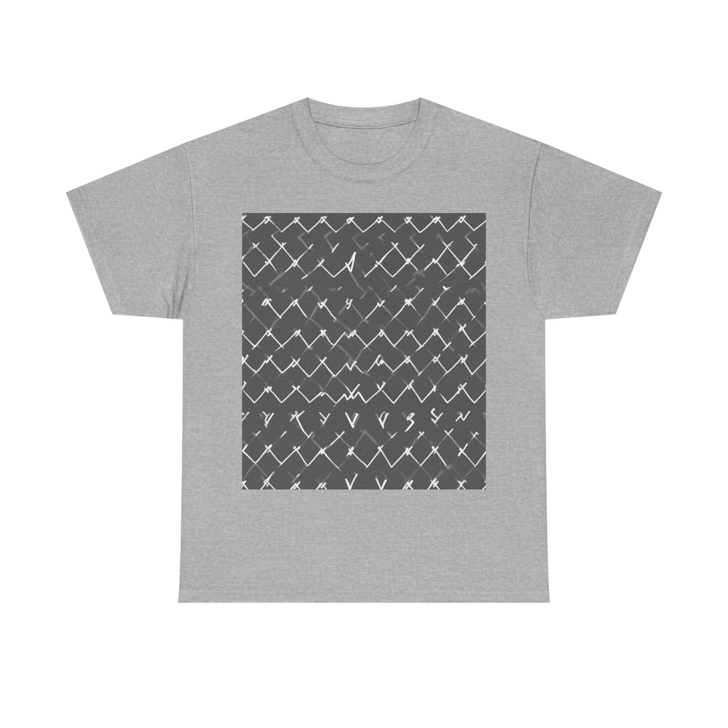 boostlete-am-crew-pattern-ekg-bold-0047 — Unisex Heavy Cotton Tee (Gildan 5000)