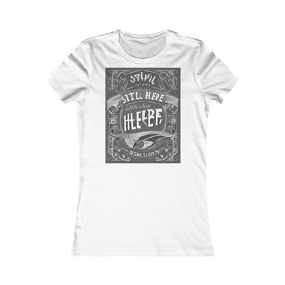 boostlete-recovery-progress-type-still-here-banner-paper-0201 — Women's Favorite Tee (B+C 6004)