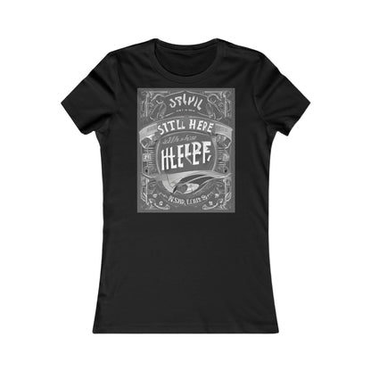 boostlete-recovery-progress-type-still-here-banner-paper-0201 — Women's Favorite Tee (B+C 6004)