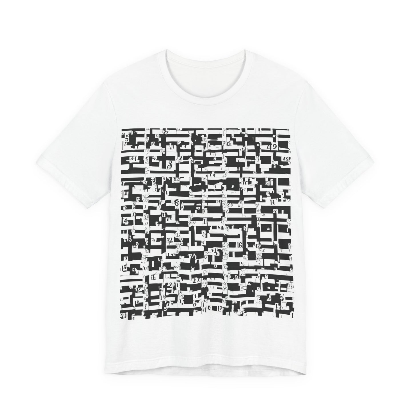 boostlete-iron-intent-pattern-plate-number-badge-0171 — Unisex Jersey Short Sleeve (B+C 3001)