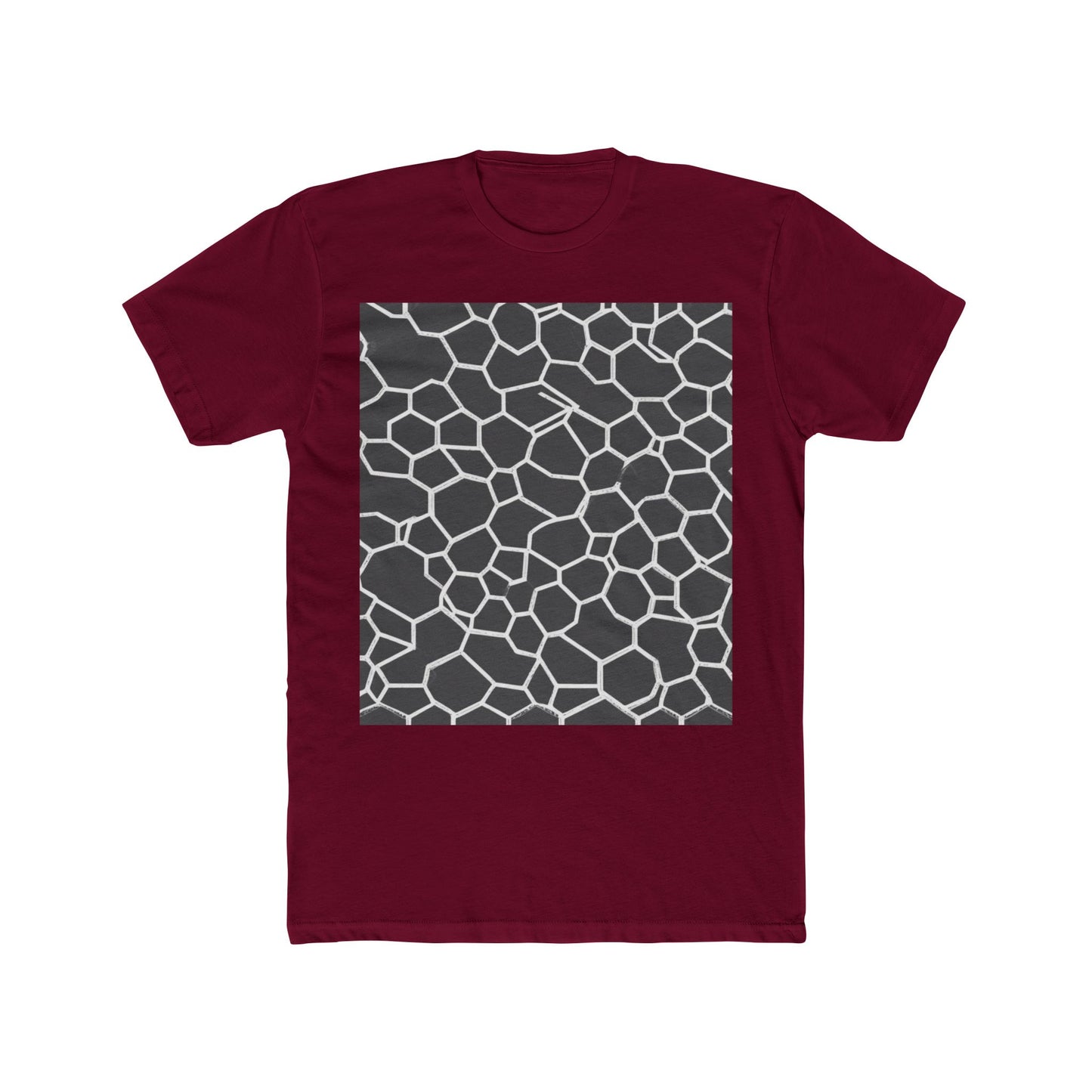 boostlete-iron-intent-pattern-hex-blueprint-0063 — Unisex Cotton Crew Tee (NL 3600)