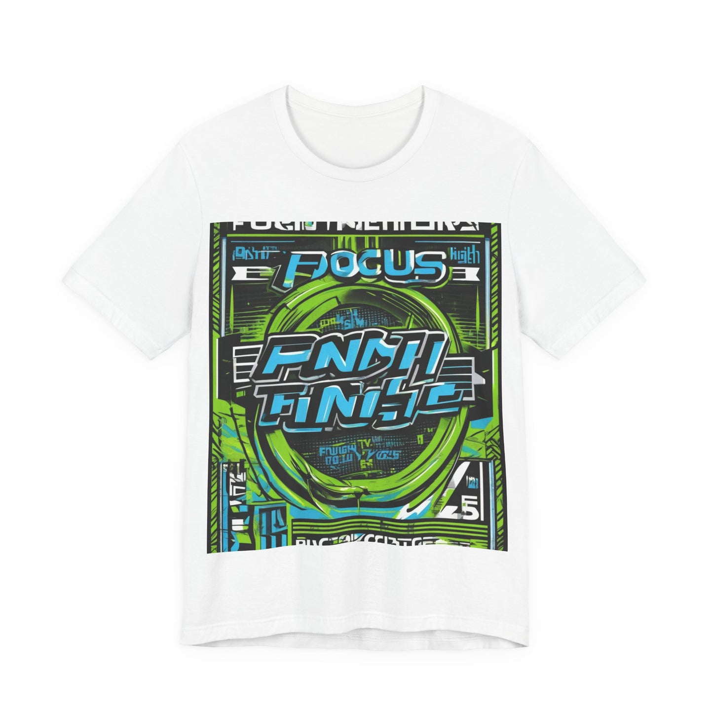 boostlete-iron-intent-type-focus-finish-big-retro-0177 — Unisex Jersey Short Sleeve (B+C 3001)