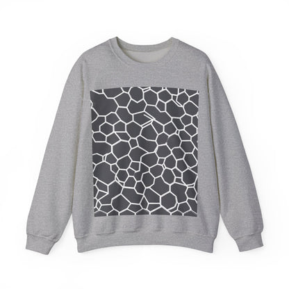 boostlete-iron-intent-pattern-hex-blueprint-0063 — Unisex Heavy Blend Crewneck Sweatshirt (Gildan)