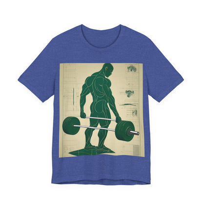 boostlete-recovery-progress-scene-deadlift-3d-blueprint-0236 — Unisex Jersey Short Sleeve (B+C 3001)