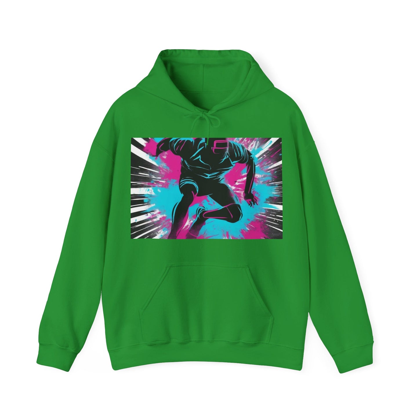 boostlete-recovery-progress-scene-sprinter-chalk-bold-0220 — Unisex Heavy Blend Hooded Sweatshirt (Gildan)