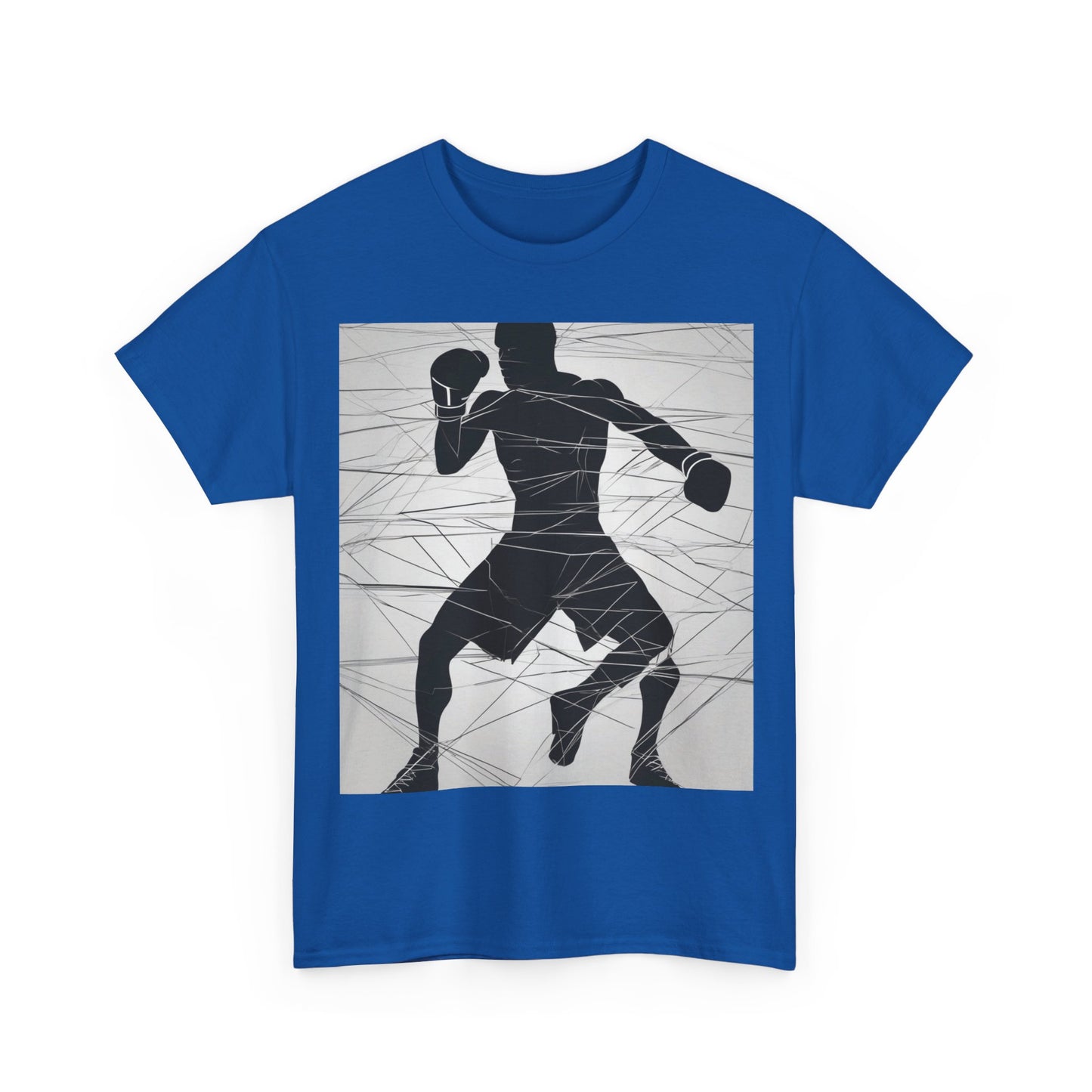 boostlete-mile-by-mile-scene-boxer-motion-geometric-0028 — Unisex Heavy Cotton Tee (Gildan 5000)