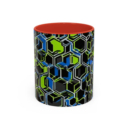 boostlete-recovery-progress-pattern-hex-blueprint-0007 — Accent Mug 11oz/15oz