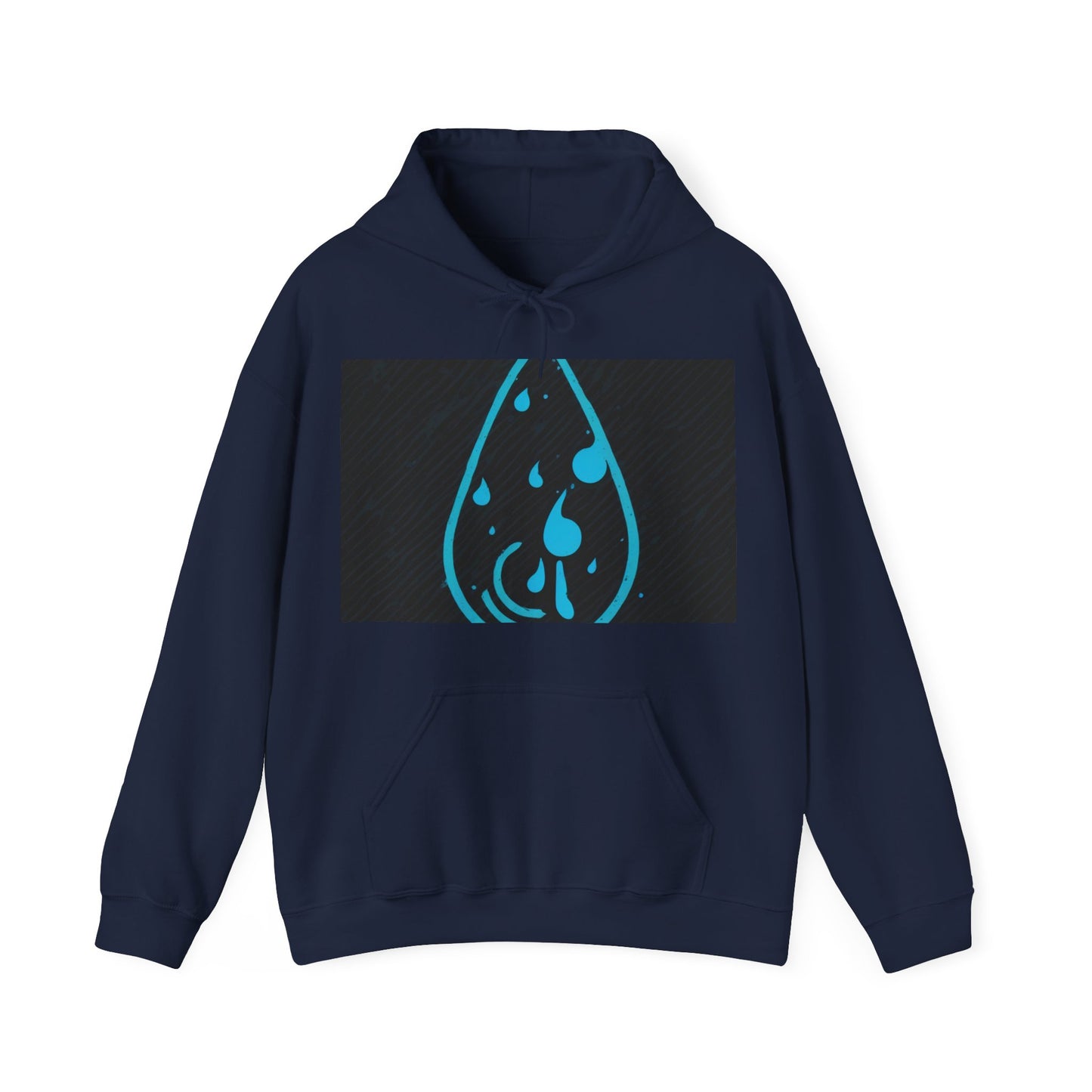 boostlete-iron-intent-icon-water-grainy-vector-0762 — Unisex Heavy Blend Hoodie (G18500)