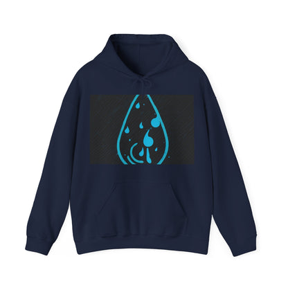 boostlete-iron-intent-icon-water-grainy-vector-0762 — Unisex Heavy Blend Hoodie (G18500)