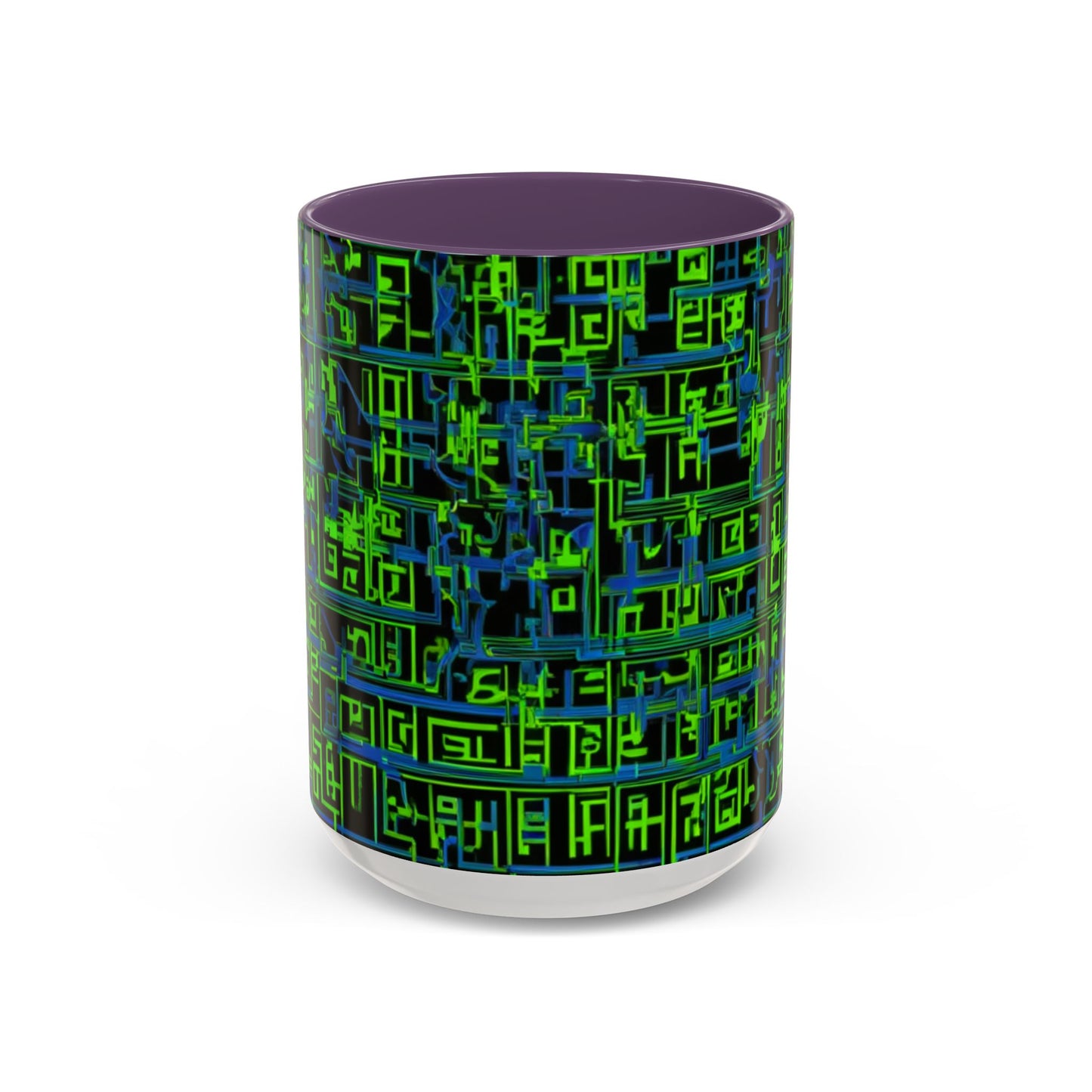 boostlete-mile-by-mile-pattern-plate-number-blueprint-0147 — Accent Mug 11oz/15oz