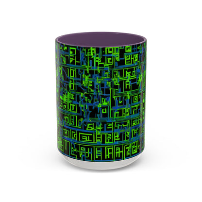 boostlete-mile-by-mile-pattern-plate-number-blueprint-0147 — Accent Mug 11oz/15oz