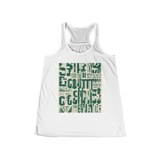 boostlete-field-day-type-every-split-counts-vertical-vector-0009 — Women's Flowy Racerback Tank (B+C 8800)