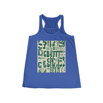 boostlete-field-day-type-every-split-counts-vertical-vector-0009 — Women's Flowy Racerback Tank (B+C 8800)