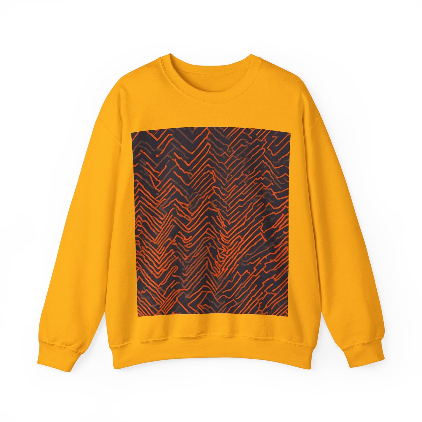 boostlete-field-day-pattern-ekg-modern-0087 — Unisex Heavy Blend Crewneck Sweatshirt (Gildan)