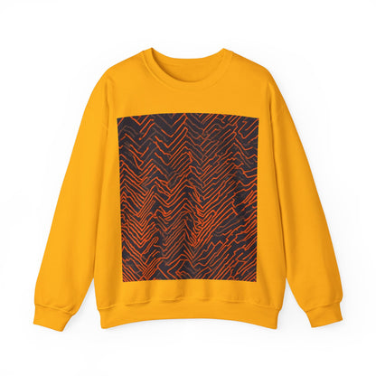 boostlete-field-day-pattern-ekg-modern-0087 — Unisex Heavy Blend Crewneck Sweatshirt (Gildan)