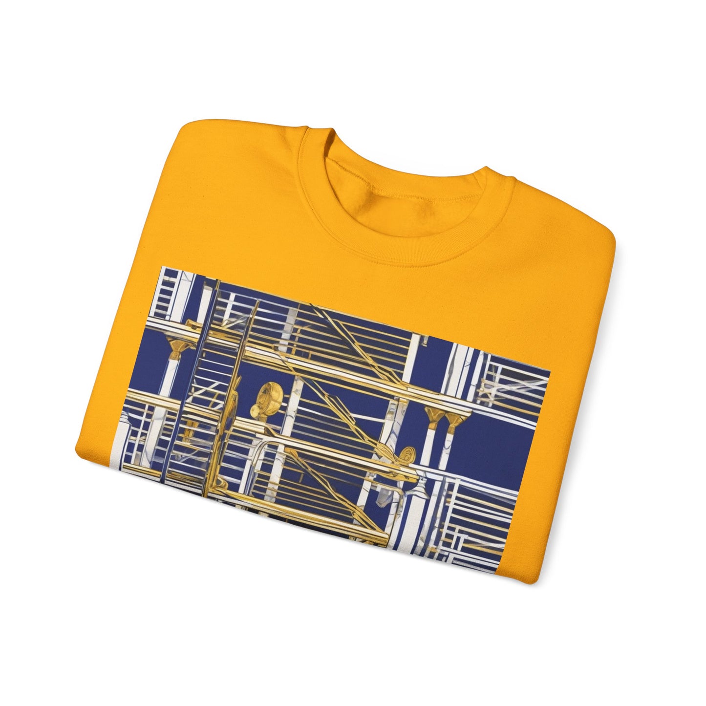 boostlete-rise-grind-icon-ladder-high-engraved-0238 — Unisex Heavy Blend Crewneck Sweatshirt (Gildan)