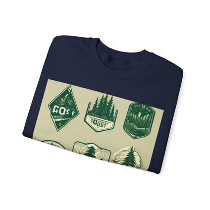 boostlete-mile-by-mile-type-go-get-one-micro-isometric-0441 — Unisex Heavy Blend Crewneck (G18000)