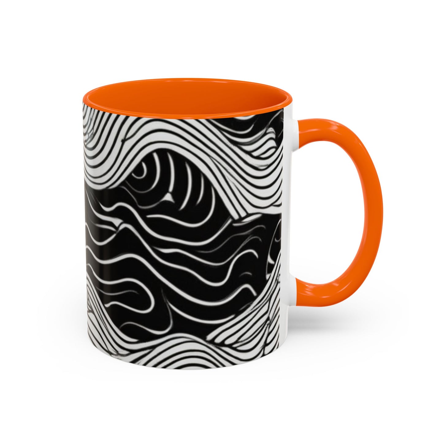 boostlete-field-day-pattern-topographic-line-art-0239 — Accent Mug 11oz/15oz