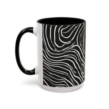 boostlete-field-day-pattern-topographic-badge-0307 — Accent Mug 11oz/15oz