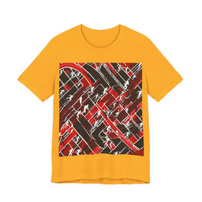 boostlete-pr-season-scene-marathoner-outline-modern-0124 — Unisex Jersey Short Sleeve (B+C 3001)