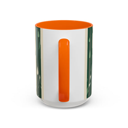 boostlete-quiet-power-icon-water-glitch-retro-0186 — Accent Mug 11oz/15oz