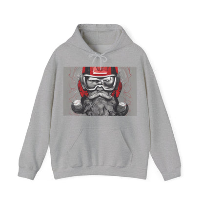 boostlete-pr-season-type-calm-is-a-superpower-outline-over-solid-isometric-0413 — Unisex Heavy Blend Hooded Sweatshirt (Gildan)