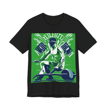 boostlete-am-crew-scene-rower-grainy-bold-0172 — Unisex Jersey Short Sleeve (B+C 3001)