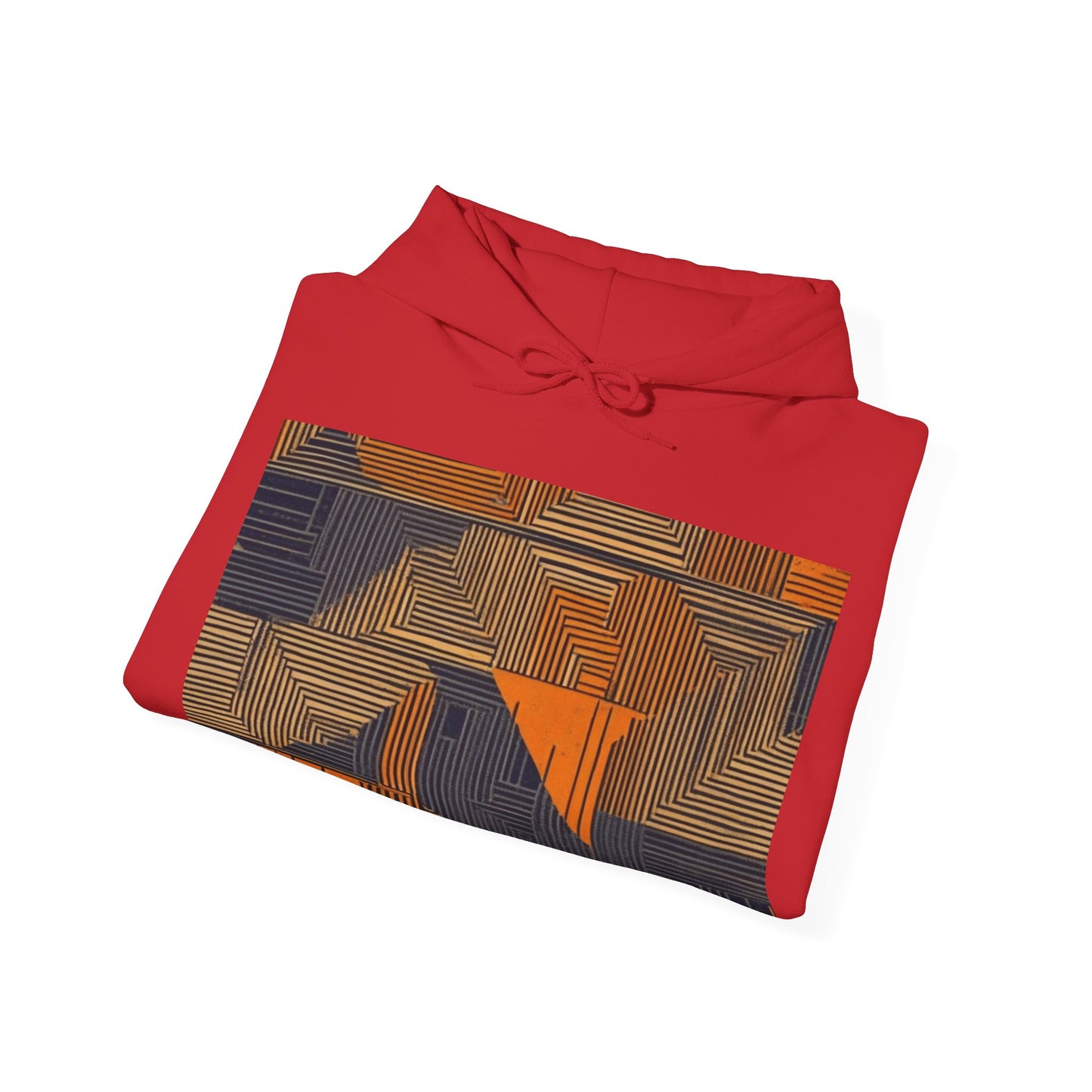 boostlete-field-day-pattern-stair-steps-geometric-0055 — Unisex Heavy Blend Hooded Sweatshirt (Gildan)