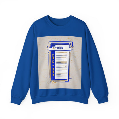 boostlete-am-crew-icon-checklist-glitch-badge-0018 — Unisex Heavy Blend Crewneck Sweatshirt (Gildan)