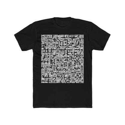 boostlete-boost-mode-pattern-plate-number-engraved-0103 — Unisex Cotton Crew Tee (NL 3600)