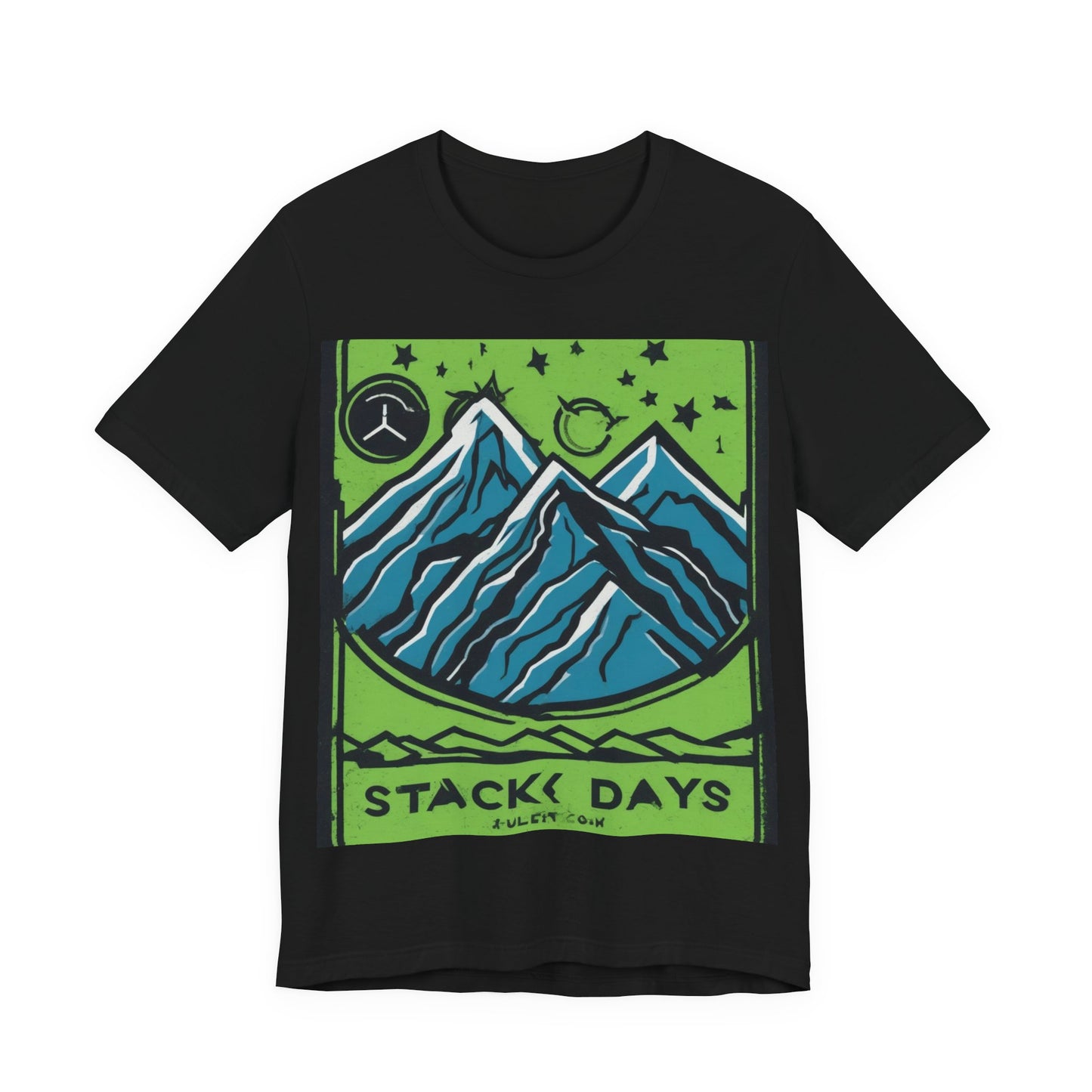 boostlete-pr-season-icon-mountain-grainy-badge-0154 — Unisex Jersey Short Sleeve (B+C 3001)