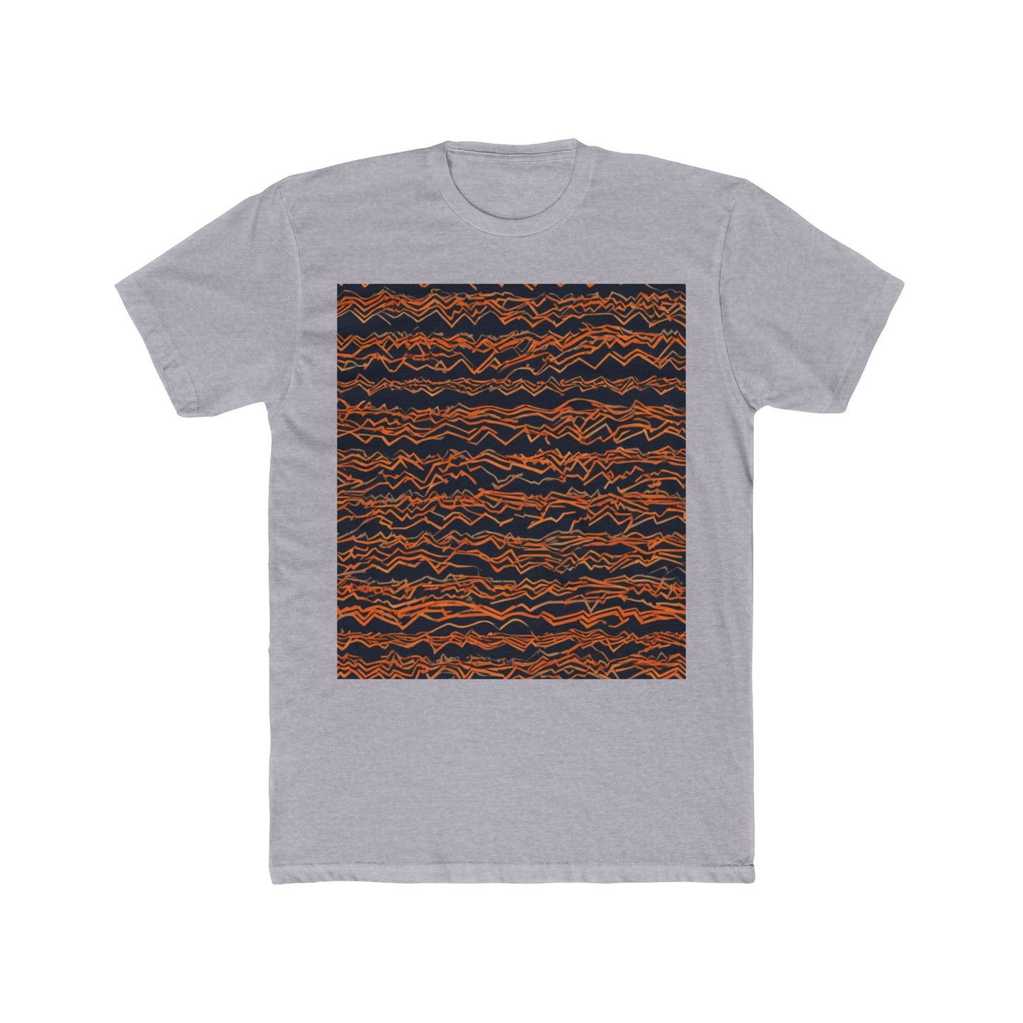 boostlete-field-day-pattern-ekg-bold-0135 — Unisex Cotton Crew Tee (NL 3600)