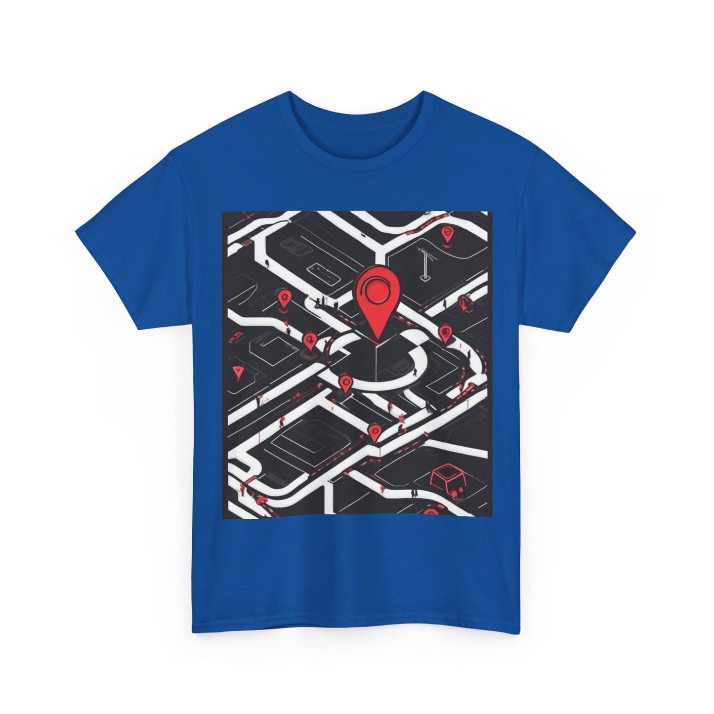 boostlete-am-crew-icon-map-matte-isometric-0094 — Unisex Heavy Cotton Tee (Gildan 5000)