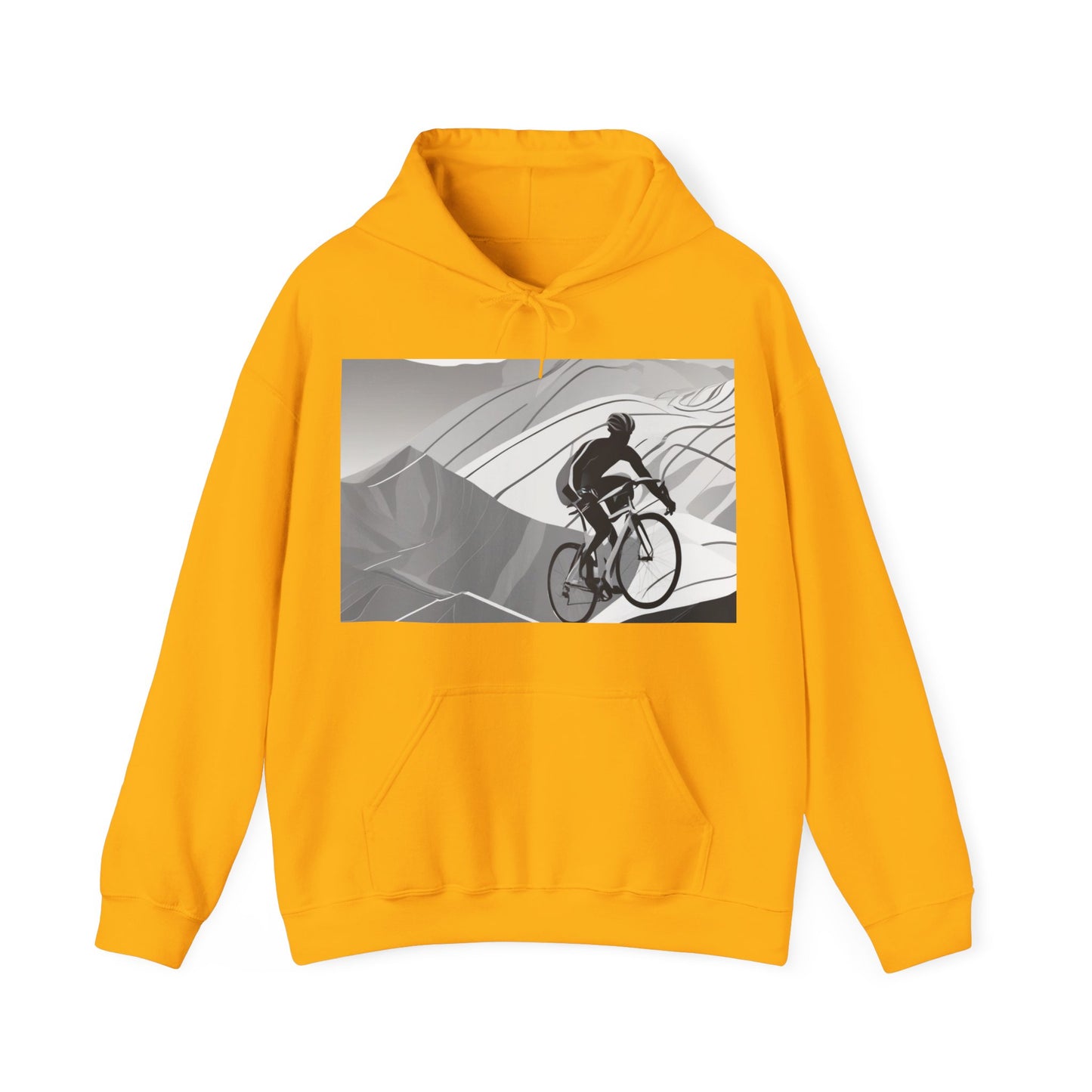 boostlete-recovery-progress-scene-cyclist-motion-vector-0808 — Unisex Heavy Blend Hoodie (G18500)