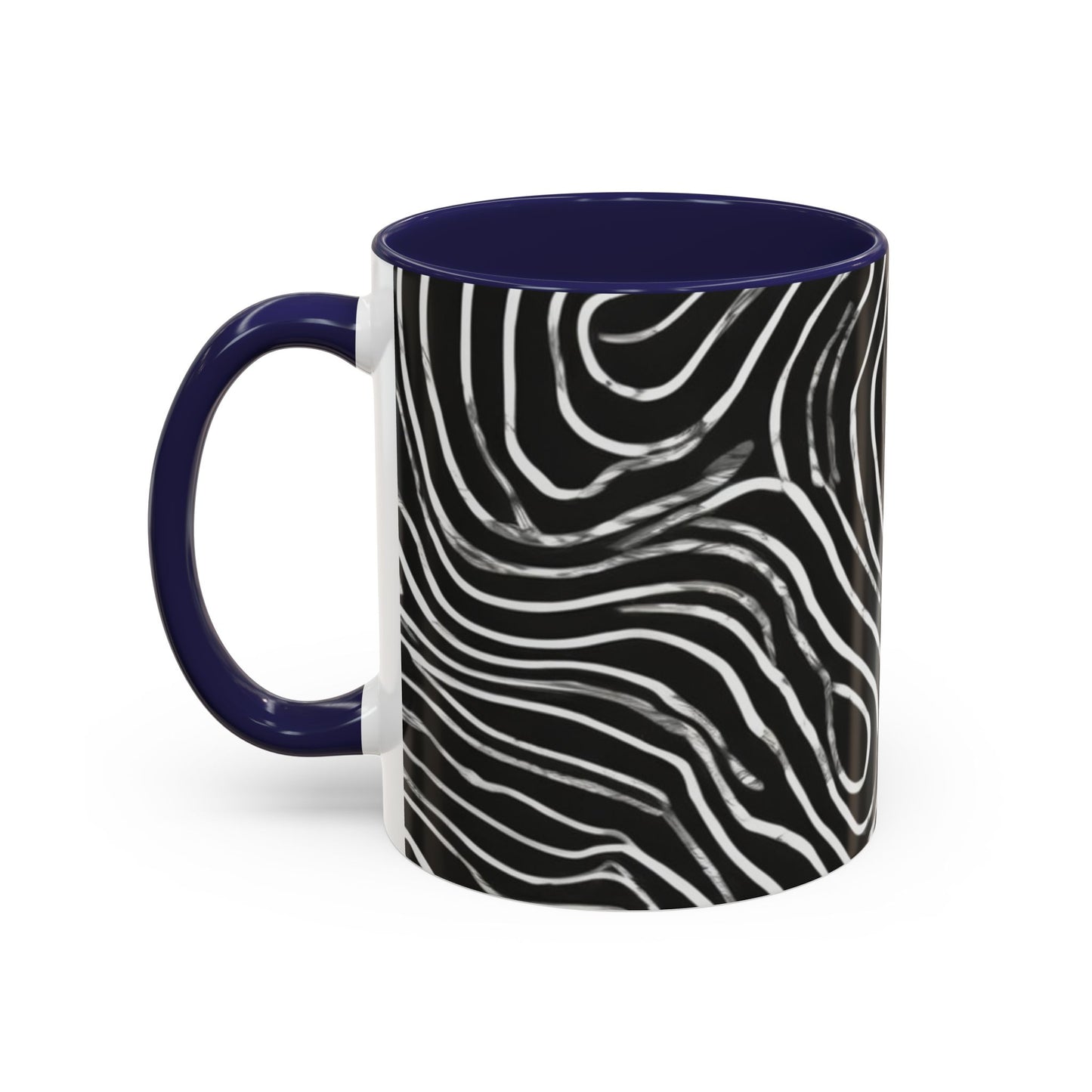 boostlete-field-day-pattern-topographic-badge-0307 — Accent Mug 11oz/15oz