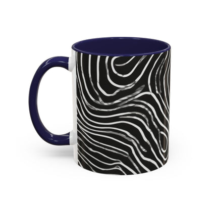 boostlete-field-day-pattern-topographic-badge-0307 — Accent Mug 11oz/15oz