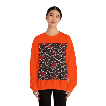 boostlete-quiet-power-pattern-hex-vector-0039 — Unisex Heavy Blend Crewneck (G18000)