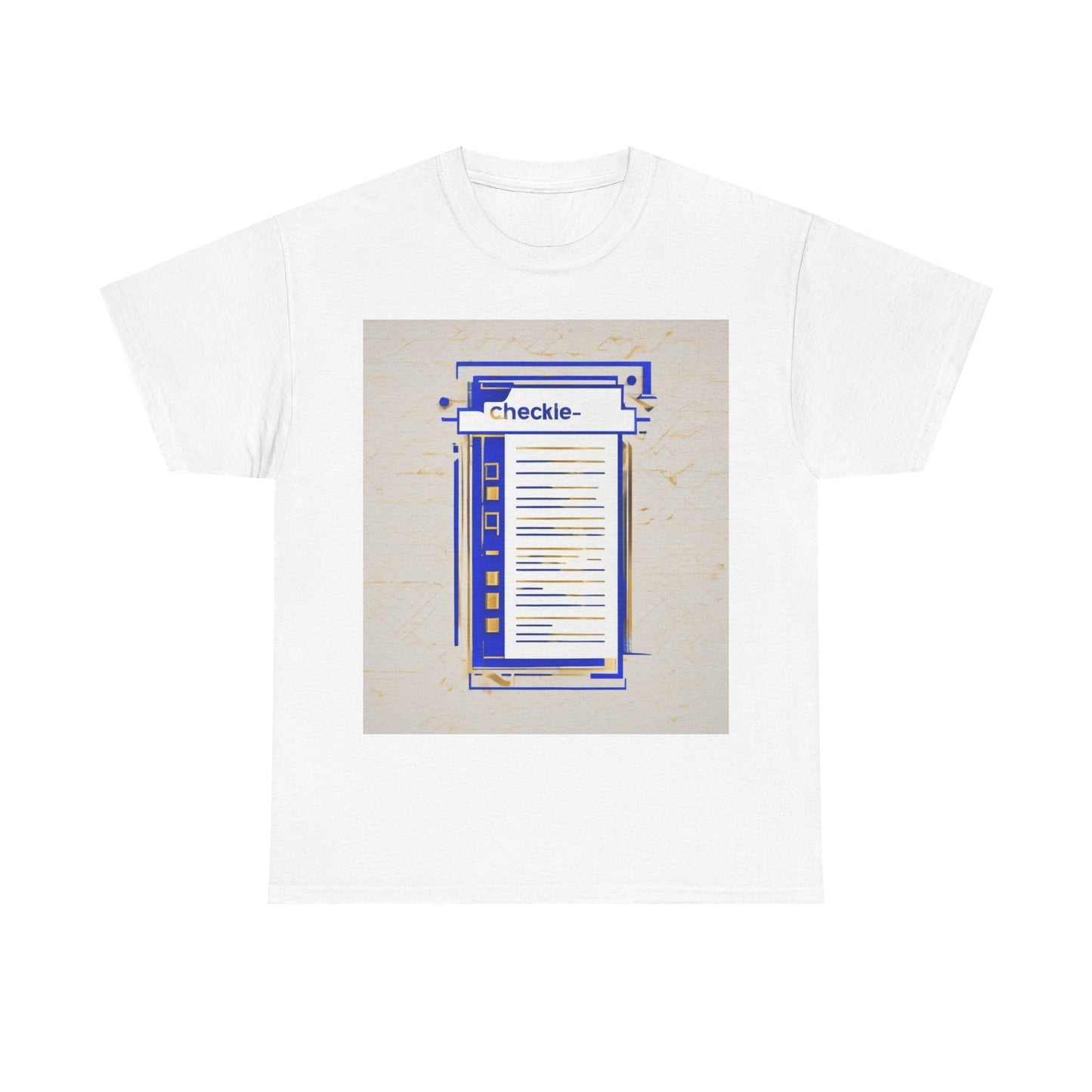 boostlete-am-crew-icon-checklist-glitch-badge-0018 — Unisex Heavy Cotton Tee (Gildan 5000)