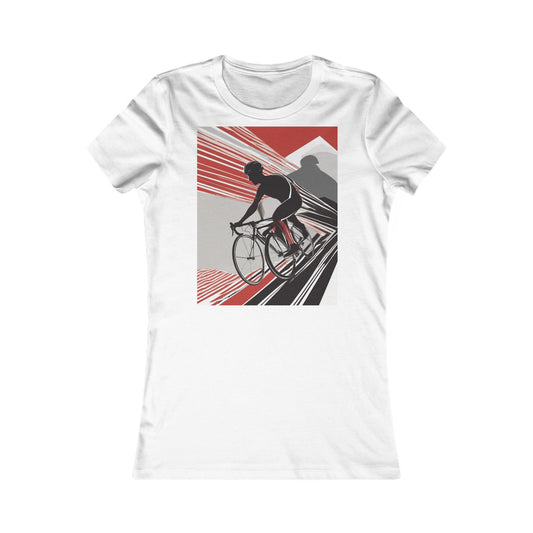 boostlete-boost-mode-scene-cyclist-speed-geometric-0208 — Women's Favorite Tee (B+C 6004)