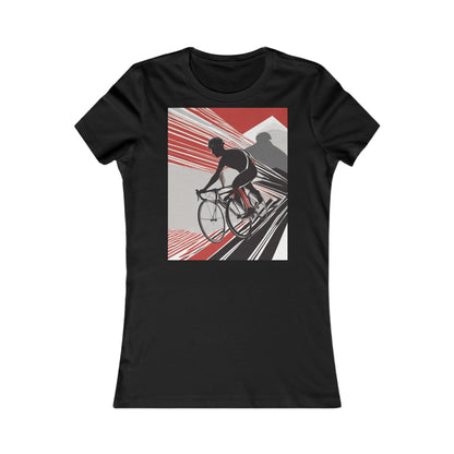 boostlete-boost-mode-scene-cyclist-speed-geometric-0208 — Women's Favorite Tee (B+C 6004)